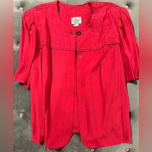 Vintage Robert Too Pink Padded Shoulder Blazer